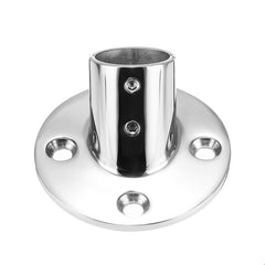 Black 60° Railing Handrail Pipes Base Fittings Support 316 Stainless Steel For Marine Boat Hardware