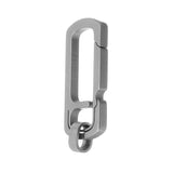 Dim Gray Titanium Keychain Corkscrew Carabiner Multifunction Key Ring Waist Hanging Backpack Spot