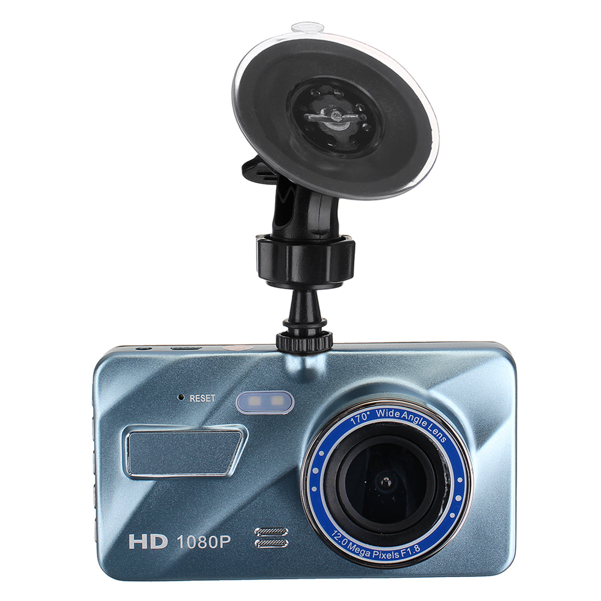 Dim Gray 4" 170° View 1080P HD Dual Lens Car DVR G-sensor Dash Cam Video Recorder Camera