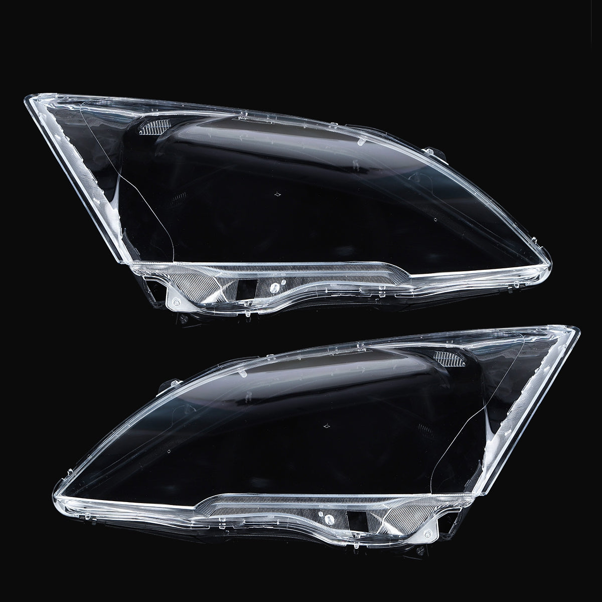 Dark Gray Clear Car Headlight Headlamp Lens Cover Left/Right for Honda CR-V 2007-2011