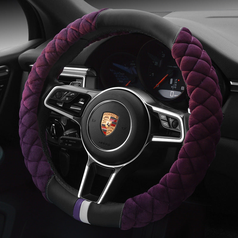 Car plush steering wheel cover - Auto GoShop
