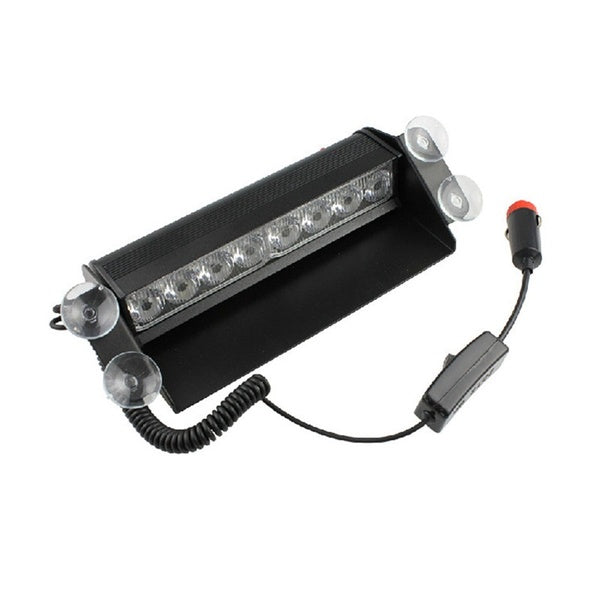 Black Car LED RGB 16 Color Solar Remote Control Warning Emergency Strobe Light  Anti-tailing 12V 8W