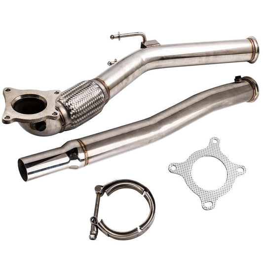 Stainless Steel Exhaust Muffler Decat Downpipe For VW Golf MK5 MK6 2.0 GTI 2005-2012 - Auto GoShop
