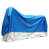 Steel Blue 190T Waterproof Motorcycle Cover UV Protector Anti Wind Rain Snow Dust Cover 4XL