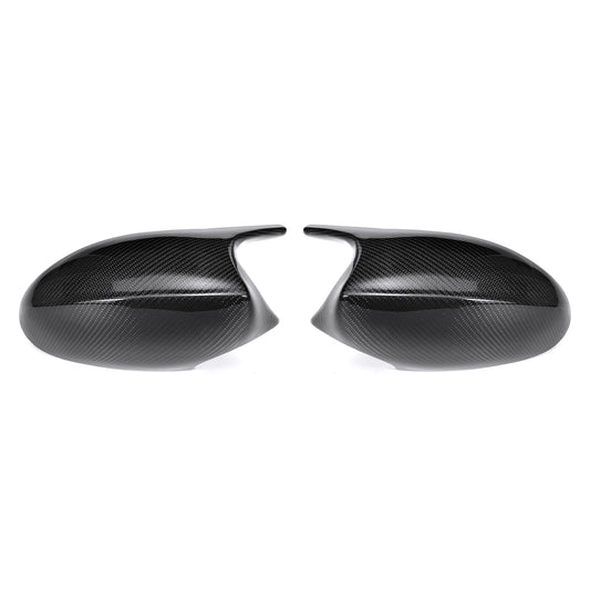 Car M3 Style Real Carbon Fiber Rear View Mirror Caps Covers For BMW E90 E91 2005-2007 E92 E93 2006-2009 - Auto GoShop