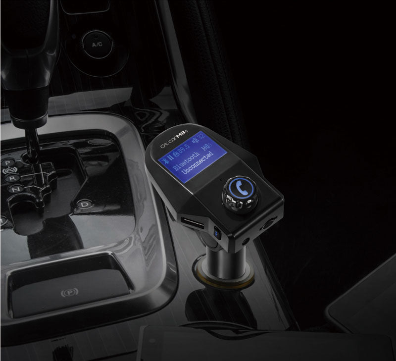 M8S bluetooth Car Kit Handsfree MP3 Player FM Transmitter U Disk TF Card USB Charger - Auto GoShop