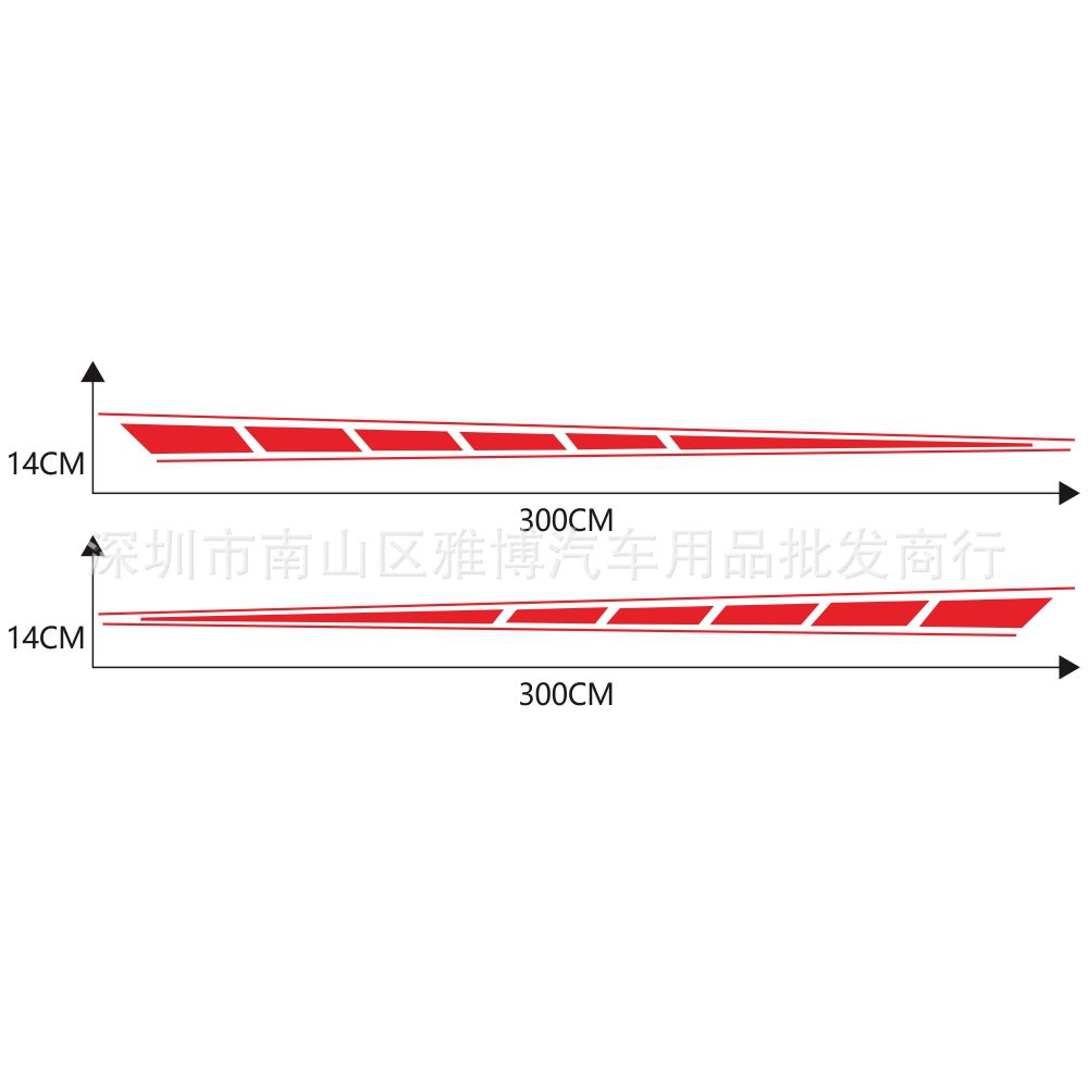Red DIY Vinyl Stripe Pinstripe Decals Stickers For Car Vehicle 5 Colors