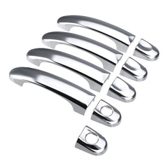 White Smoke 9Pcs Set ABS Chrome 4 Door Handle Cover For VW Transporter T5 T6 Caddy Van