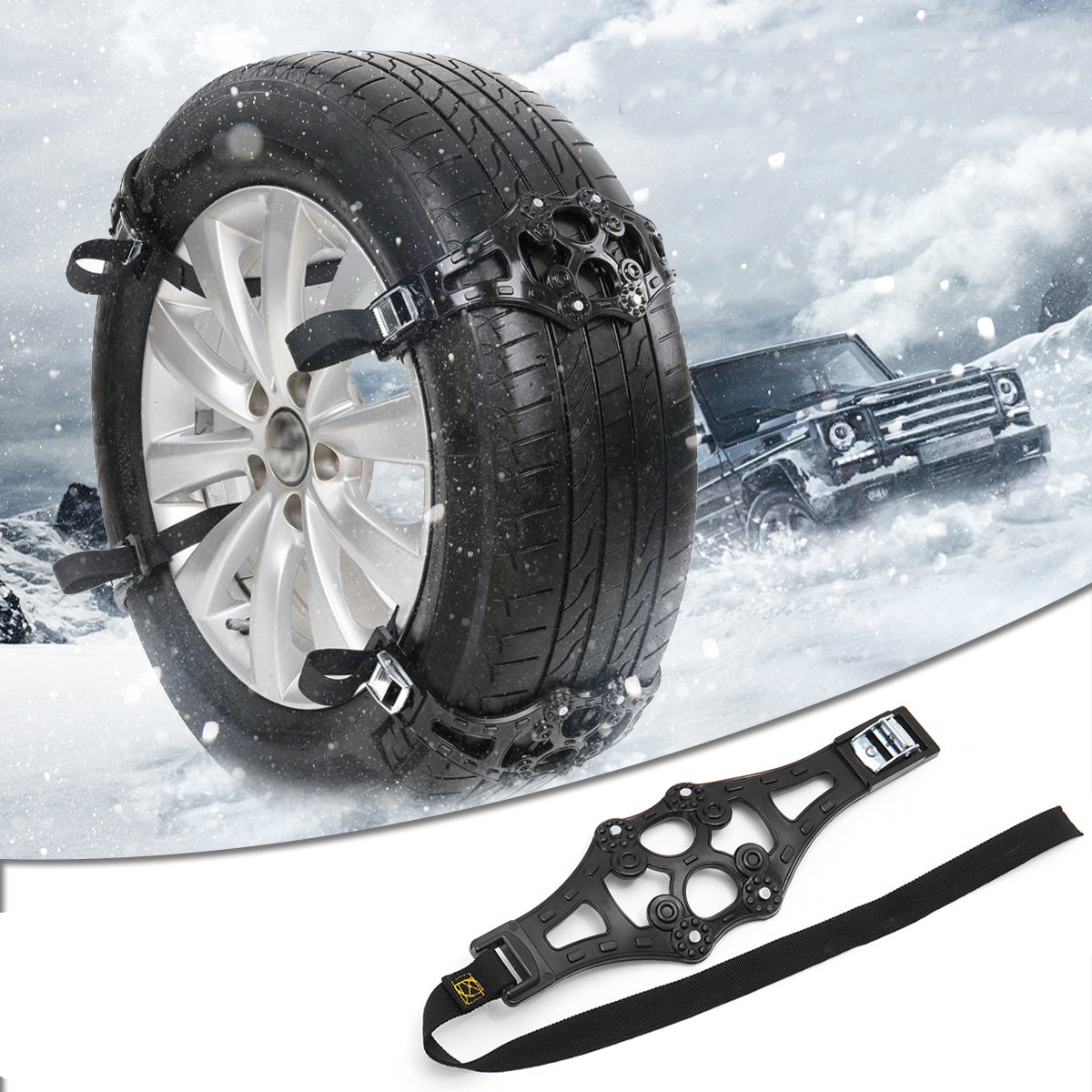 Universal TPU Winter Car Snow Chain Tyre Wheel Anti-skid Safety Belt Safe Driving For Ice Sand Muddy Offroad - Auto GoShop