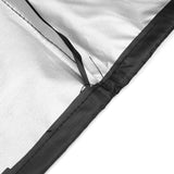 White Smoke 75X20X40inch Lawn Mower Cover Polyester Fiber Dust UV Protection Water Resistant
