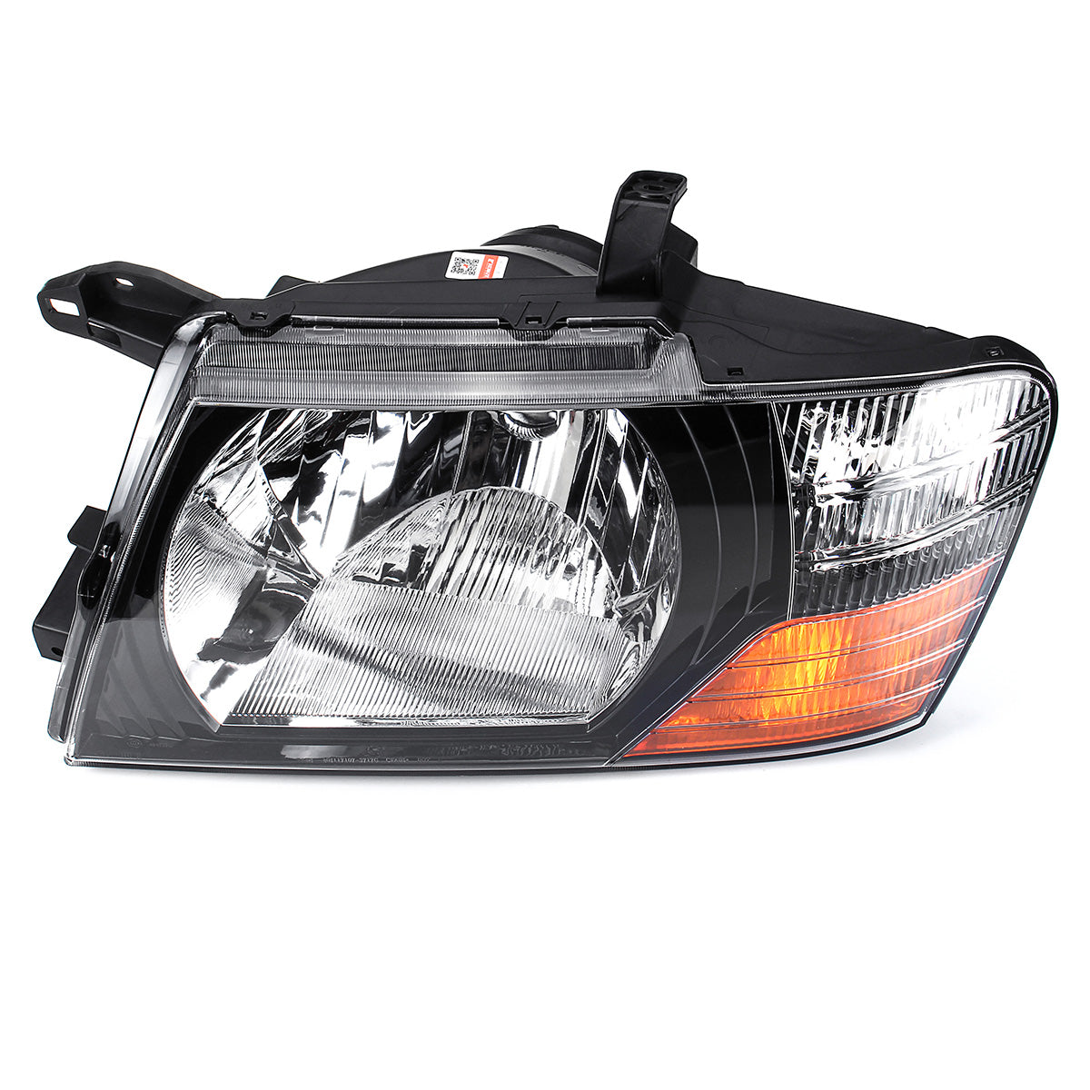Dark Slate Gray Car Front Headlight Head Lamp Assembly Glass Lens Cover Pair for Mitsubishi Pajero Montero 2000-2006
