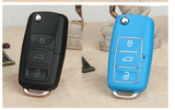 Medium Turquoise Applicable color 3 key folding key shell Volkswagen car key shell