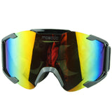 Black Vintage UVA Protective Goggles Motorcycle Motorcross Off Road Racing Colorful Lens