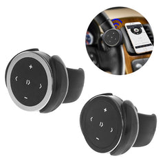 Dark Slate Gray Protable Wireless bluetooth Media Button Smart Phone Motorcycle Handlebar Car Auto Steering Wheel Remote Control Camera Siri Music Play