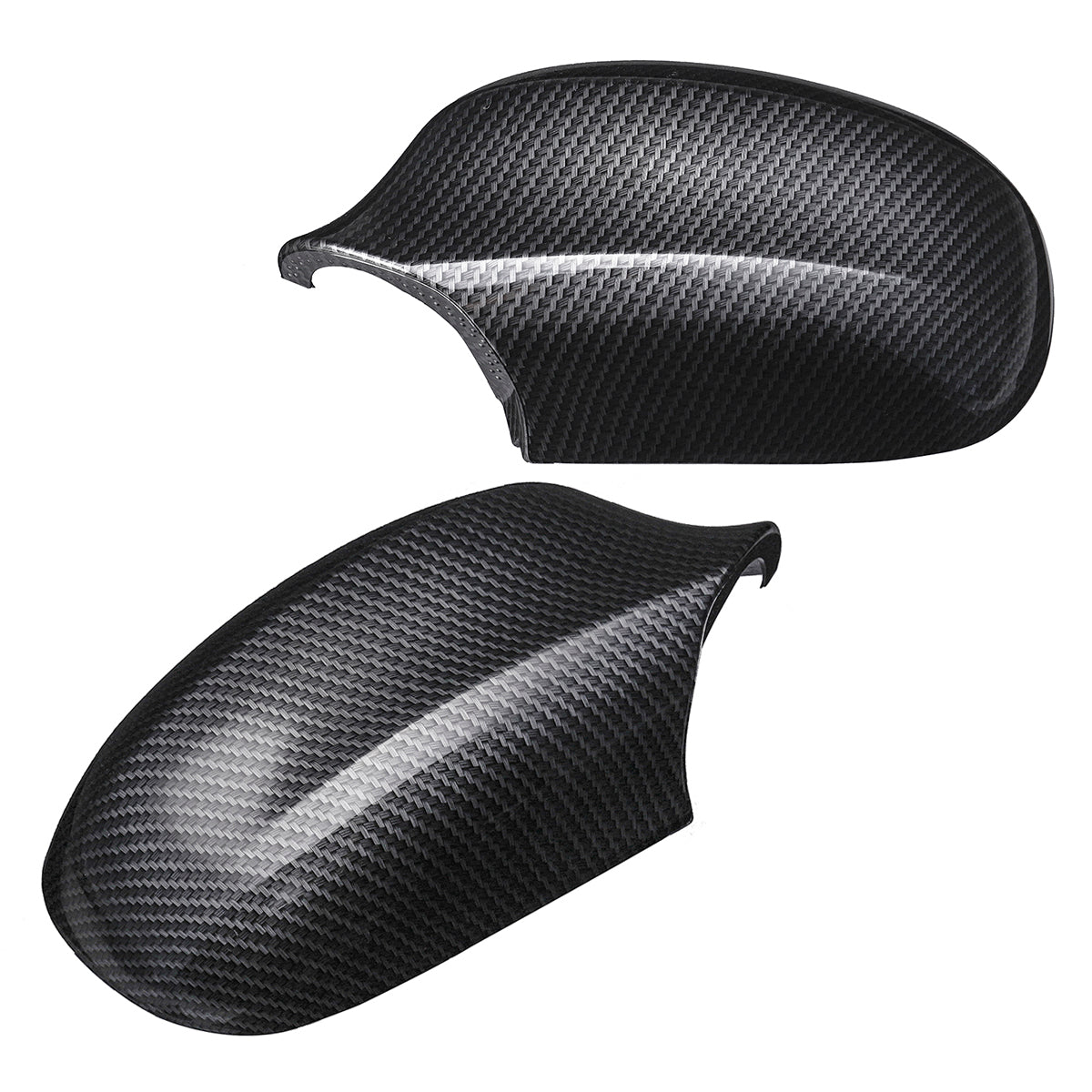 1 Pair Left and Right Carbon Fiber Style Car Rearview Mirror Cover For BMW E90 E91 2009-2012 - Auto GoShop