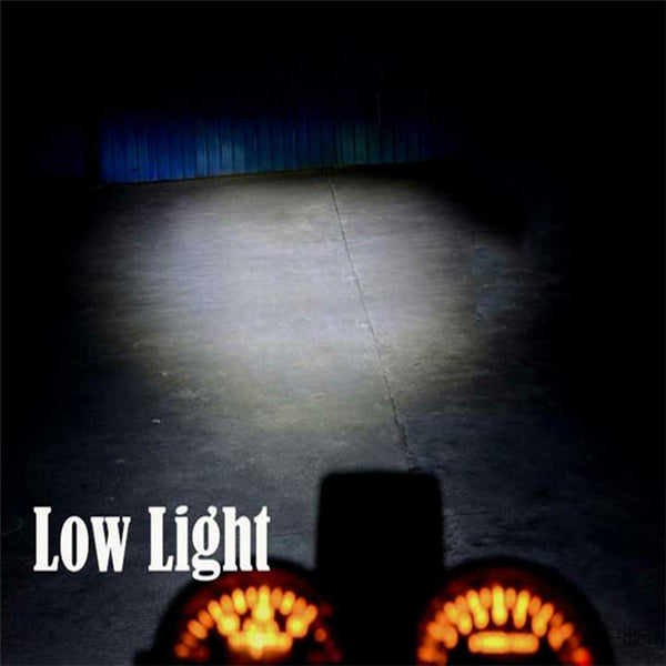 Dark Gray 12W Motorcycle LED Headlight M2S H4 Plug Super Bright Light Blub (White 1)