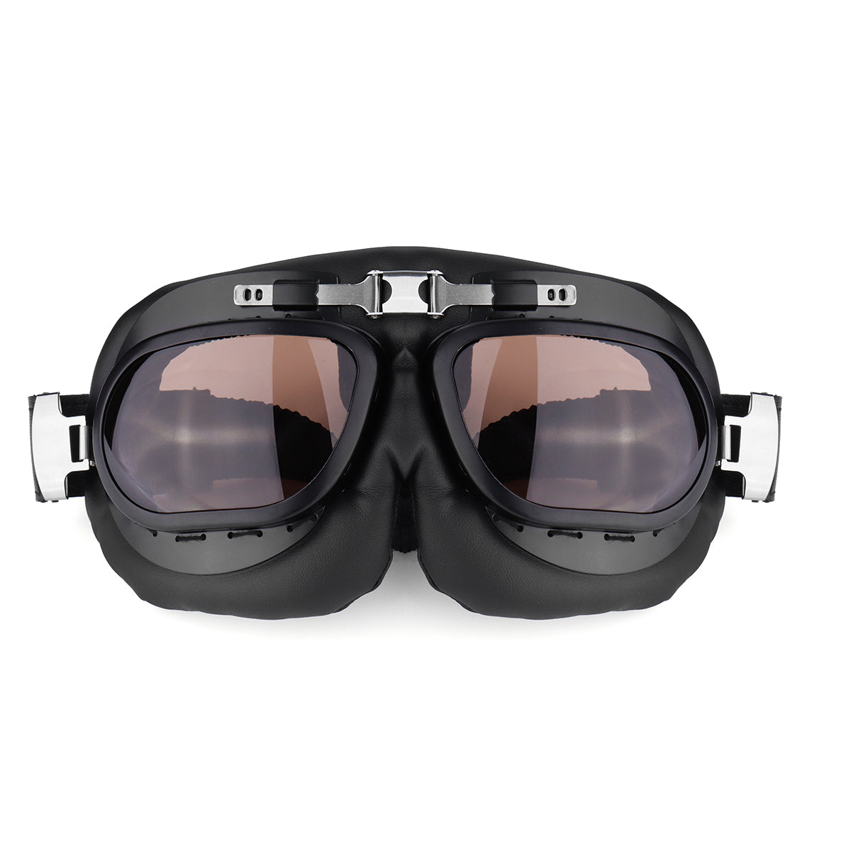 Dark Slate Gray Motorcycle Goggles Glasses Vintage Classic Goggles Retro Pilot Cruiser Steampunk UV Protecti