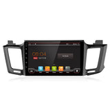 YUEHOO 10.1 Inch 2 DIN for Android 9.0 Car Stereo 4+32G Quad Core MP5 Player GPS WIFI 4G FM AM RDS Radio for Toyota RAV4 2013-2017 - Auto GoShop
