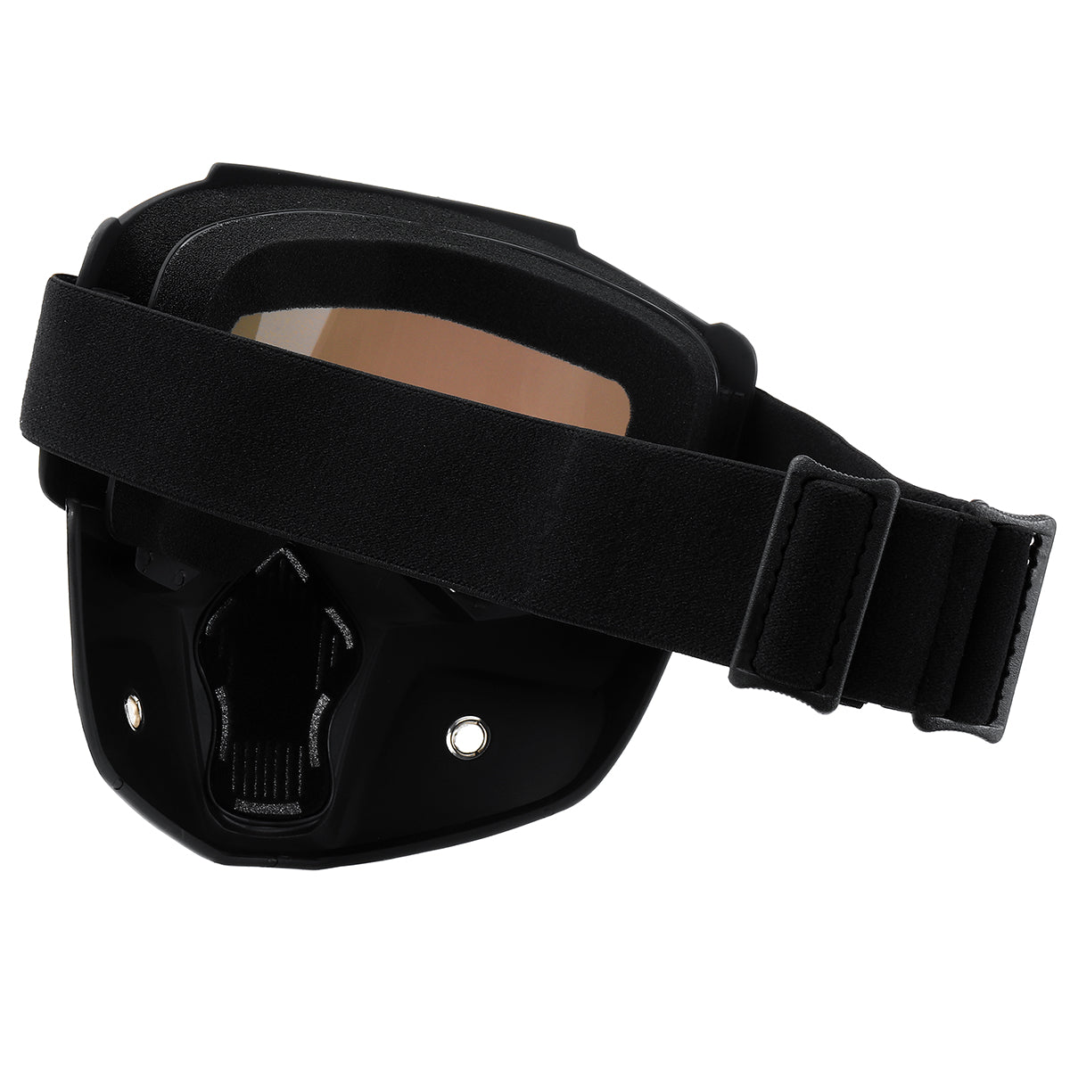 Black Detachable Motorcycle Face Mask Shield Goggles Off Road Motocross MX ATV Dirt Bike Glasses Eyewear