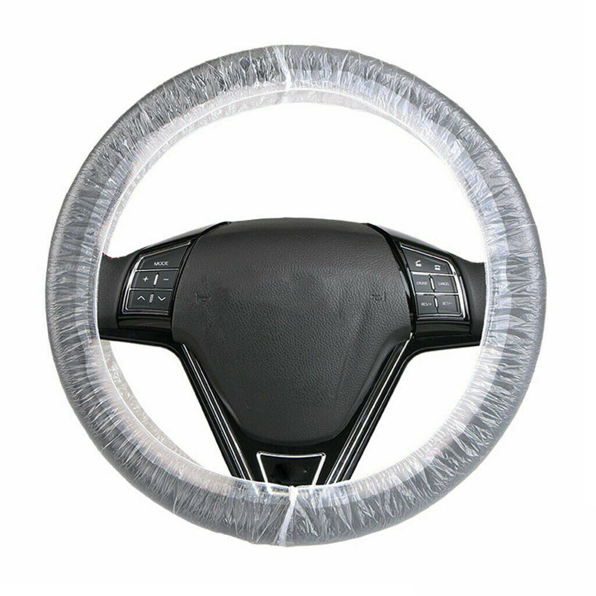 Car Repair Beauty Anti-Pollution PE Disposable Plastic Protective Cover Steering Wheel Cover - Auto GoShop