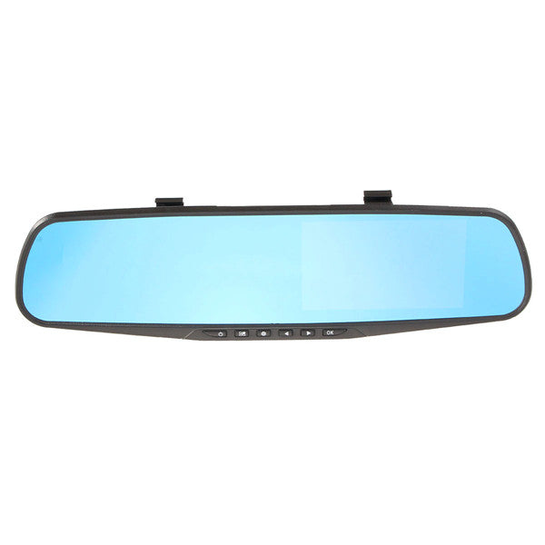 Pale Turquoise 4.3 Inch HD 1080P Cam Video Recorder Rear View Back Reversing Car Mirror Camera DVR