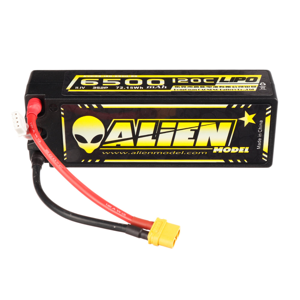 Khaki ALIENMODEL 11.1V 6500mAh 120C 3S XT60 Plug Lipo Battery for RC Car