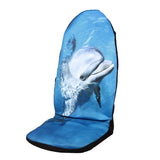 1PCS Car Seat Covers Animal Print Dolphin Highback Seat Cushion Protector Uinversal - Auto GoShop