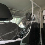 Dark Slate Gray Car Taxi Isolation Protector Film Transparent Anti-fog Anti-splash PVC Full Surround Cover