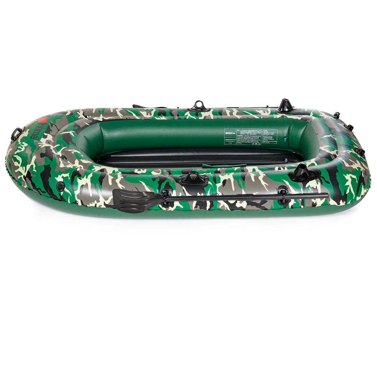 Dim Gray Two Person Inflatable Fishing Boat Thickened Rubber Kayak Boat With Inflatable Pump Outdoor