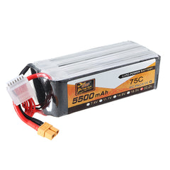 Lavender ZOP Power 22.2V 5500mAh 75C 6S Lipo Battery XT60 Plug for FPV RC Helicopter Car Airplane