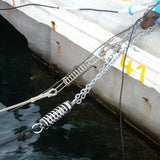 Black 9.5-37CM Boat Contact Spring Shock Absorber Tension Damper Spring Made Of Stainless Steel