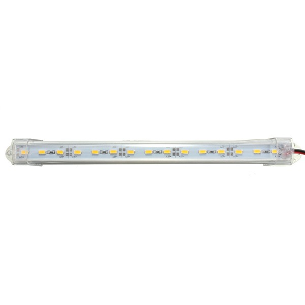 Gray 12V 20cm 15LED SMD 5630 LED Strip Light Hard Tube Bar Cool White Warm Yellow