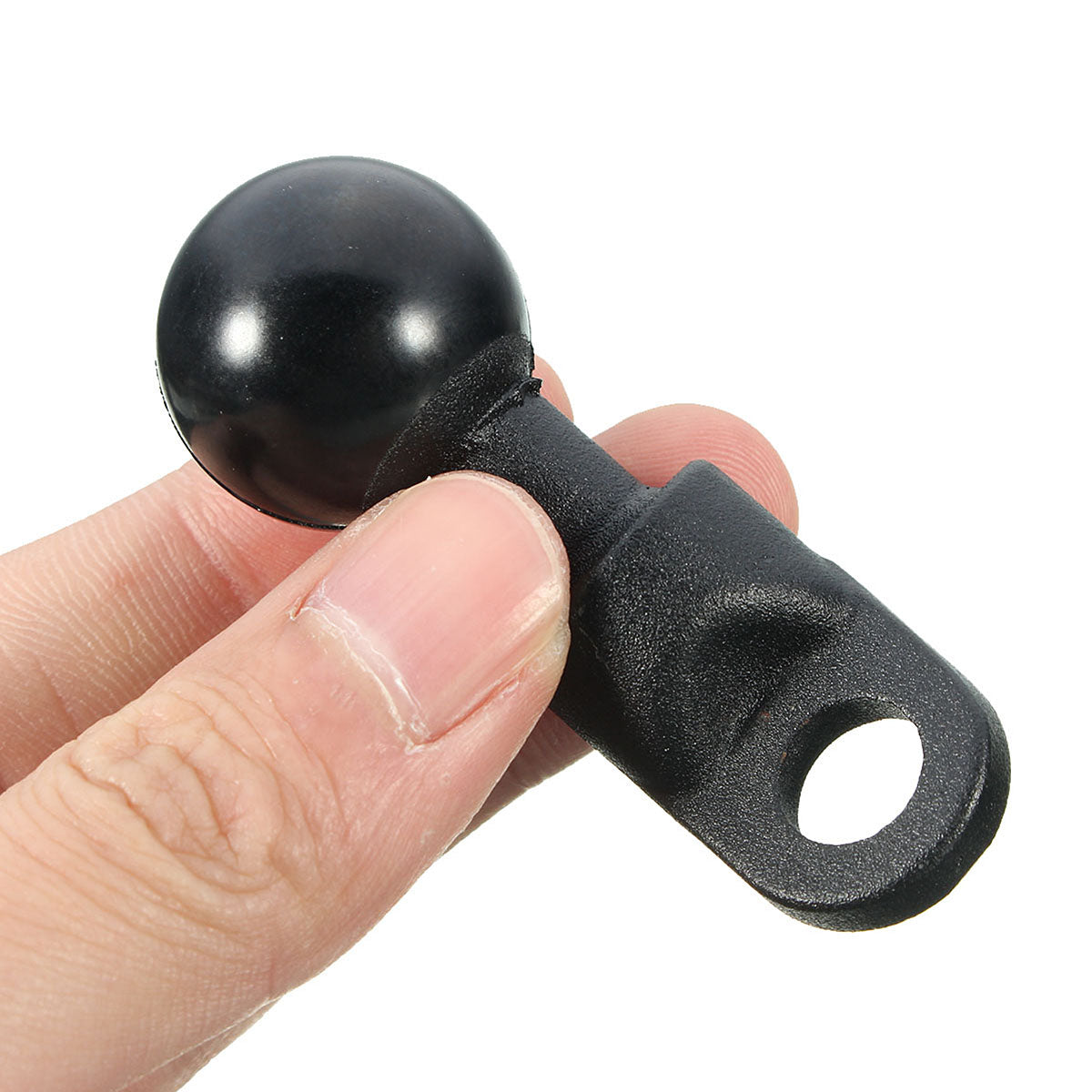 White Black GPS Holder Mounts Motorcycle Base with 9mm Hole and 1inch Ball