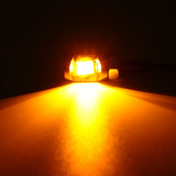 Yellow DC 12V LED License Plate Light Screw Bolt Eagle Eye Lamp For Motorcycle Car