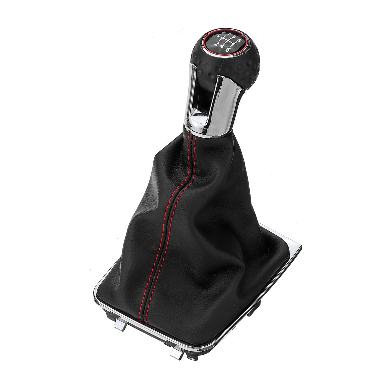 6 Speed Car Gear Stick Level Shift Knob With Leather Boot for VW - Auto GoShop