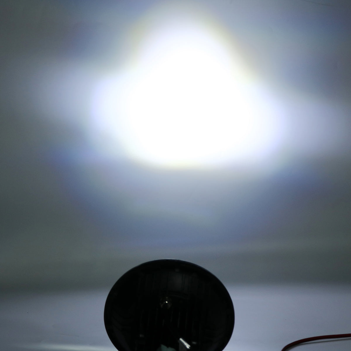 2pcs 7 inch 75W Round 13 LED Headlights Hi-Lo Beam Bulb For Harley/Jeep Wrangler JK TJ Black - Auto GoShop