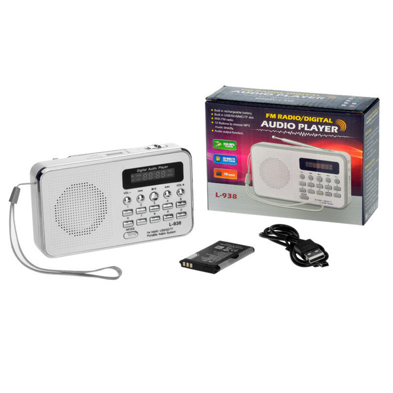 Multi-function card radio portable memory MP3 music player small speaker - Auto GoShop