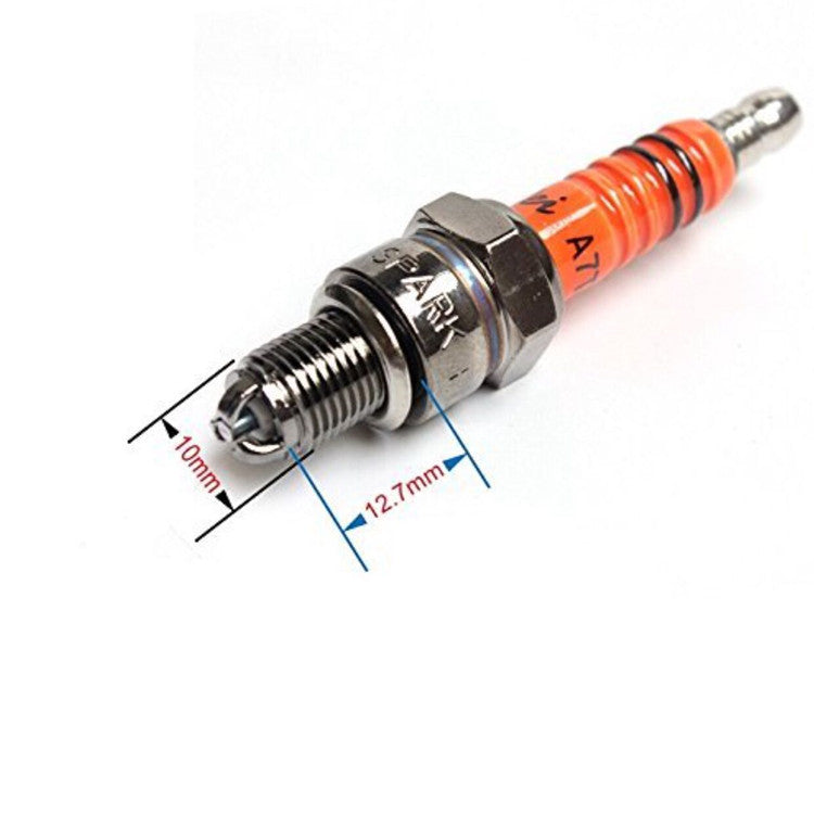 Dark Slate Gray Multi-angle ignition spark plug (Orange)