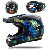 Dark Slate Blue Junior Motocross Helmet