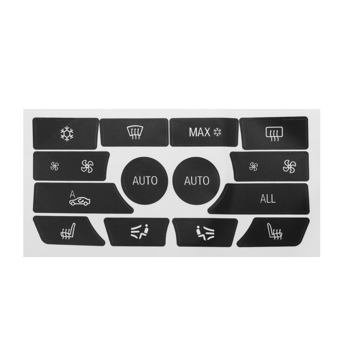 Dash Climate Control Car Stereo Panel Button Repair Decal Kit For BMW 5 Series 09-15 - Auto GoShop