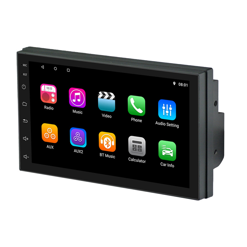 T3L For Android 8.1 7 Inch Quad Core Car Stereo Radio 1G+16G Double DIN Player GPS Navigation bluetooth RDS - Auto GoShop