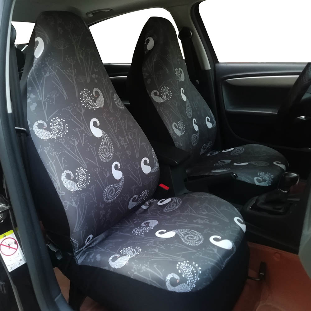 2PCS Fashion Printed Car Seat Covers Universal Automobile Accessories - Auto GoShop