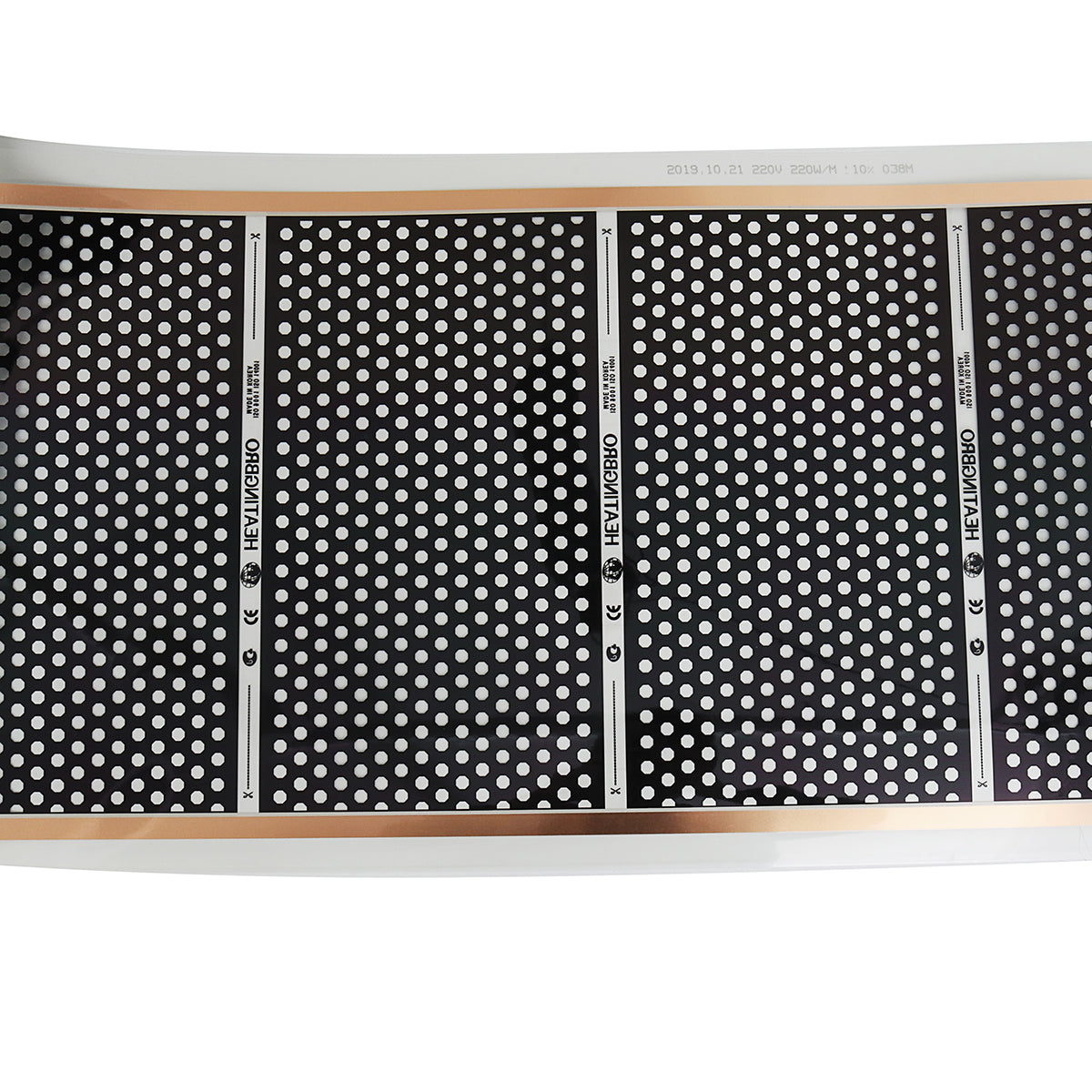 Black Underfloor Heating Carbon Film 240V 50cm Healthy Floor Heater Infrared Pad
