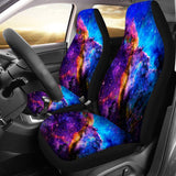 Galaxy Printed Car Front Seat Cover Cushion Protector Sedan SUV Van Universal - Auto GoShop