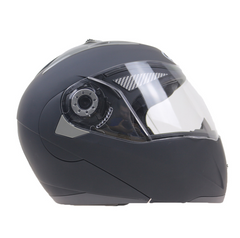 Dark Slate Gray Double lens anti-fog face helmet (Subblack L clear lens)
