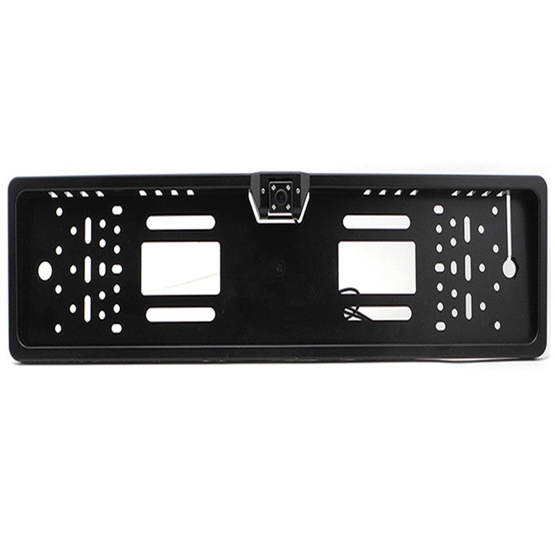 Black Lamp car license plate frame (Black)