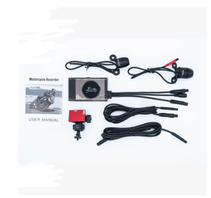 1080P HD locomotive motorcycle driving recorder Split-type front and rear waterproof double lens riding recorder - Auto GoShop