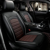 Universal PU Leather Auto Car Seat Covers Front Rear Cushion Full Pad Protector - Auto GoShop