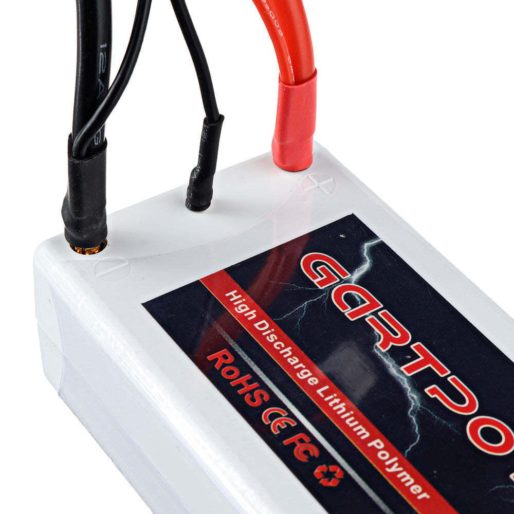 Brown GARTPOT 7.4V 5200mAh 50C 2S lipo Battery With T Plug for RC Car