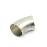 2.5 Inch 63mm Stainless Steel 45 Degree Exhaust Bend Elbow Pipe - Auto GoShop